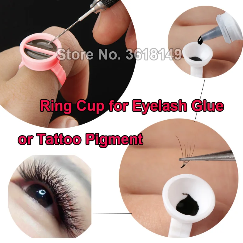 500 шт. колпачки для пигментных чернил татуировок|tattoo ring cup|cup capink container |