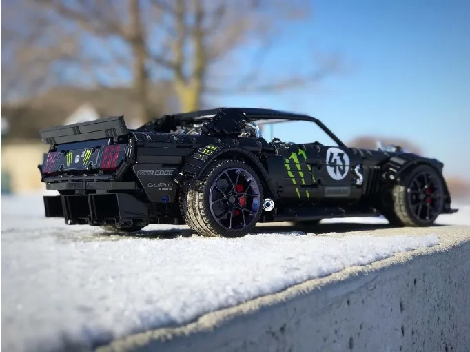 Новинка 1965 Ford Mustang Hoonicorn Racing приспособление для автомобиля Technic MOC-22970 FIT 20102 строительные блоки кирпичи детские игрушки подарок