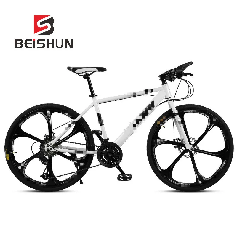 26 Inch Speed Bicycle Double Disc Brake 6 Knife Wheel Bicycle Adult Mountain Bike 26 Inch Speed Bicycle Double Disc Brake 6 Knife Wheel Bicycle Adult Mountain Bike