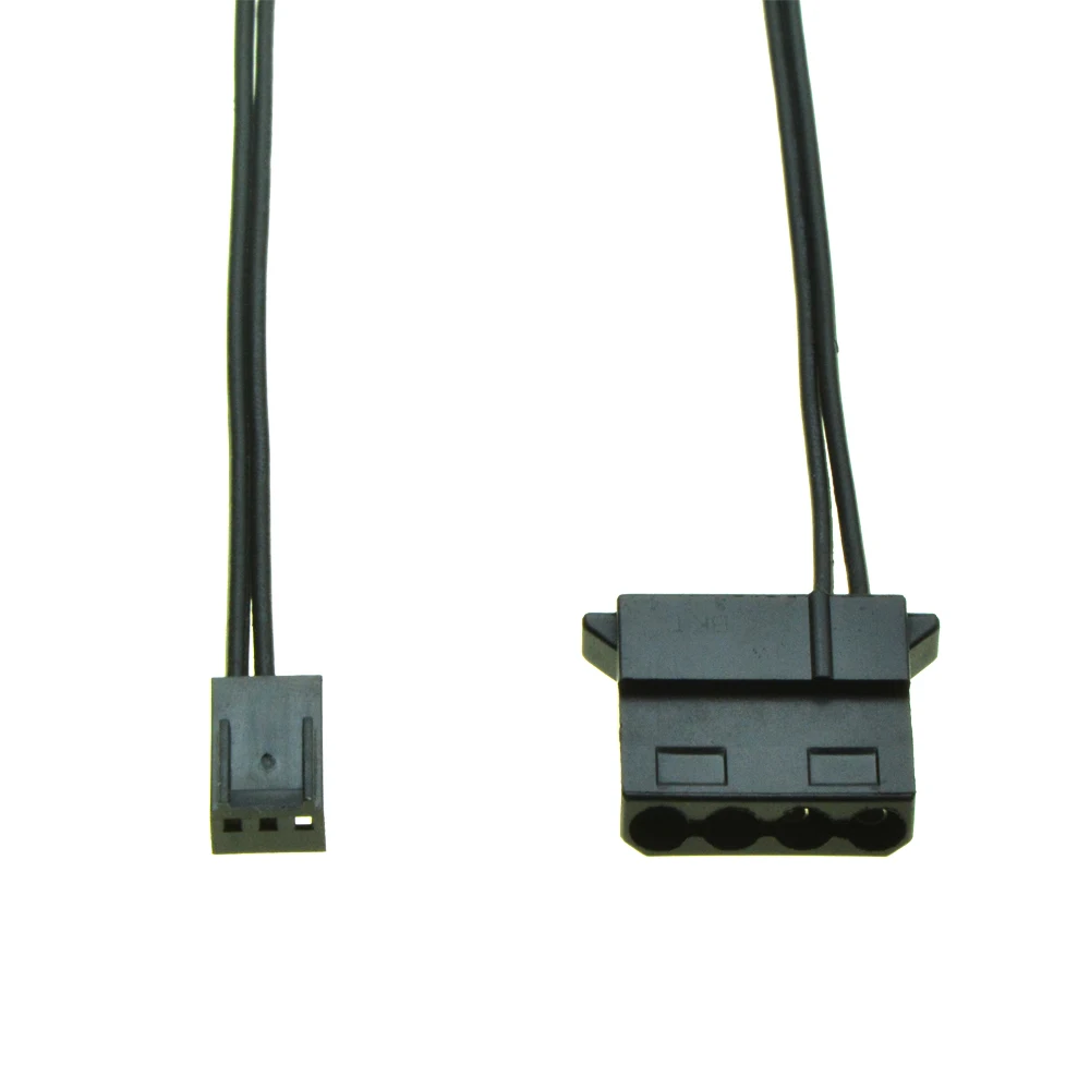 4pin موصل موليكس أنثى ميناء إلى 3Pin الإناث PC مروحة تبريد محول كابل د التوصيل IDE الطاقة إلى 3 دبوس موصل الطاقة كابل إمداد الطاقة