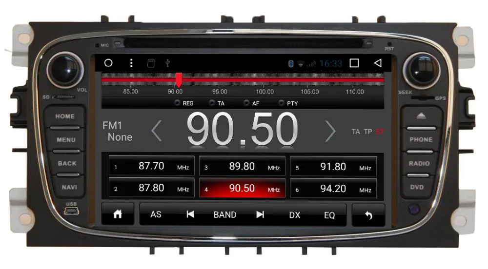 Top Quad Core Android 6.0 Car DVD for Ford Focus Mondeo S max C max with GPS Navigation Bluetooth WIFI 3G Audio Radio Stereo 4