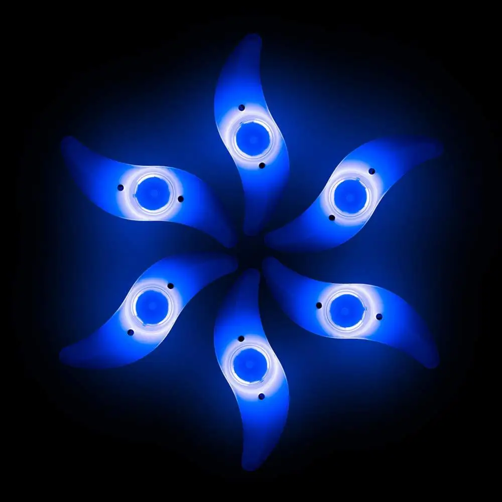 Best 6pcs Night Ride Lights Car Bicycle Bike Cycling Wheel Tire Spoke LED Lamp Glow Caps On Wheels Bicycle Signal cycling Light 1