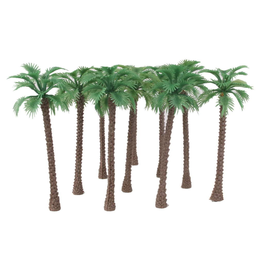 10 Trees Model Train Railway Architecture Diorama Scenery OO HO 14cm