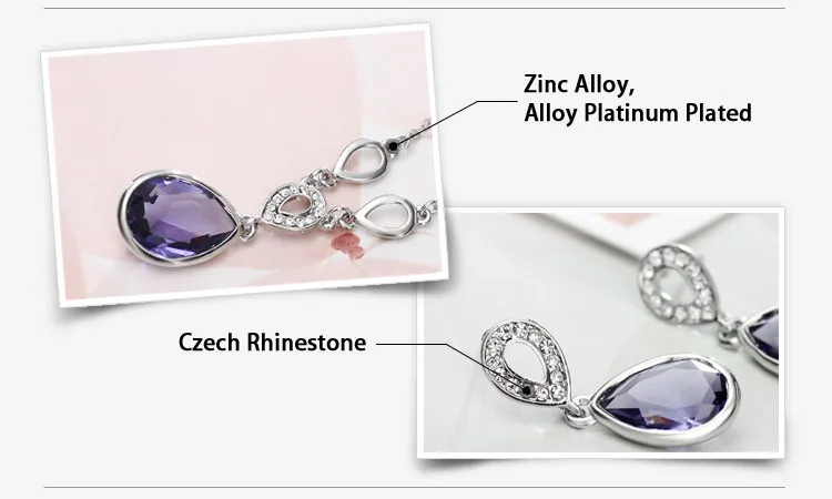 Neoglory, австрийский кристалл и чешские Стразы, ювелирный набор, капля воды, стильный элегантный подарок, классические ожерелья и серьги, модная распродажа
