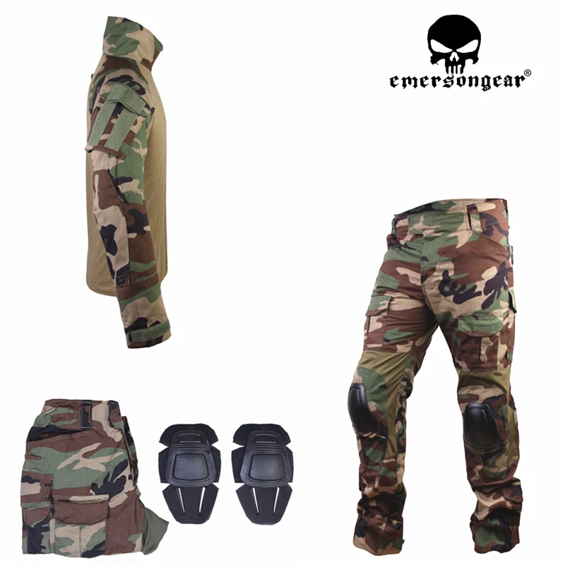 Emersongear Мужская Военная страйкбольная Боевая форма BDU EMERSON тактическая рубашка Gen3