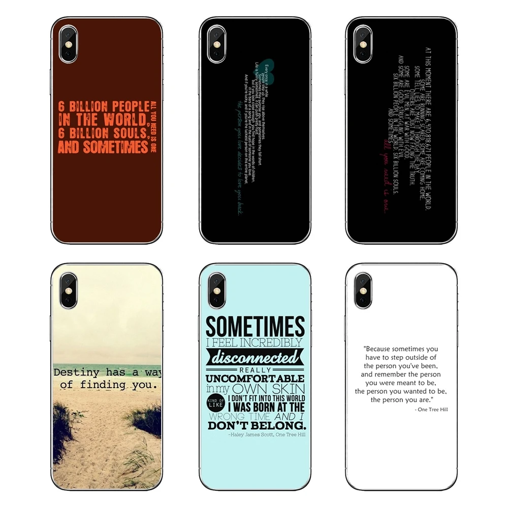 Soft Transparent Cases Covers Loving One Tree Hill Quotes For Motorola Moto X4 E4 E5 G5 G5S G6 Z Z3 G3 C Play Plus | Мобильные