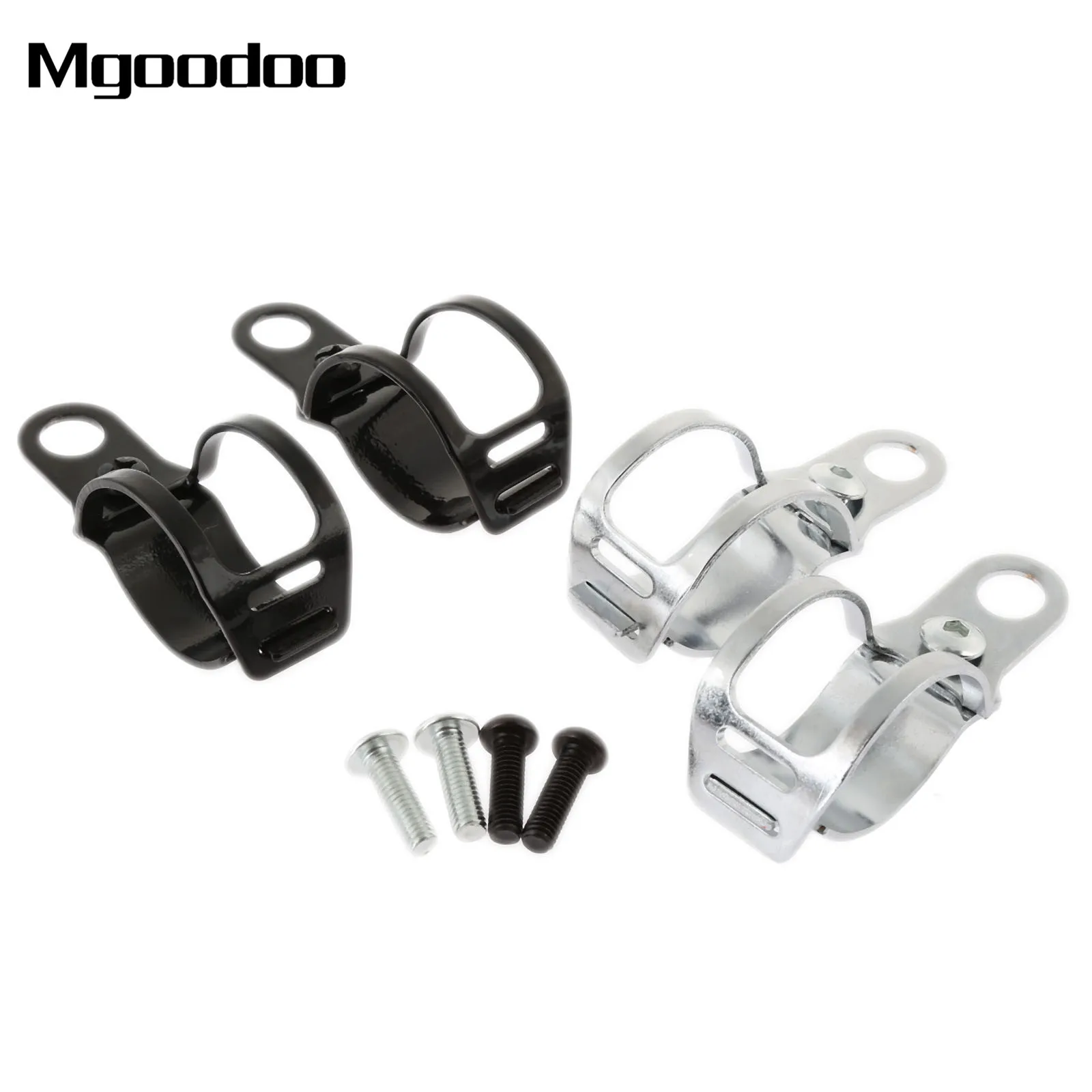 

Mgoodoo 2pcs Motorcycle Turn Signal Mount Bracket Light Holder Relocation Fork Clamps For 28-34mm Front Fork