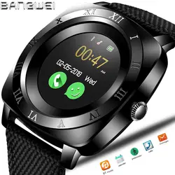 2018 Новый BNAGWEI Смарт часы шагомер спортивные часы камера сим-карта Smartwatch телефон Mp3 плеер человек для IOS Android Watchphone