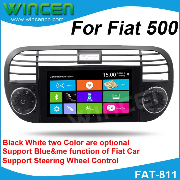 Автомобильный DVD gps плеер для Fiat 500 поддержка gps DVD IPOD BT, RDS радио USB SD Функция автомобильный радиоприемник для Fiat 500 Автомобильный gps для Fiat 500