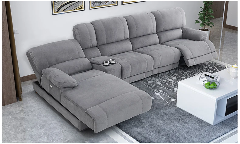 buy fabric sectional sofa electric recliner Living Room Sofa set furniture alon couch puff asiento muebles de sala canape sofa cama