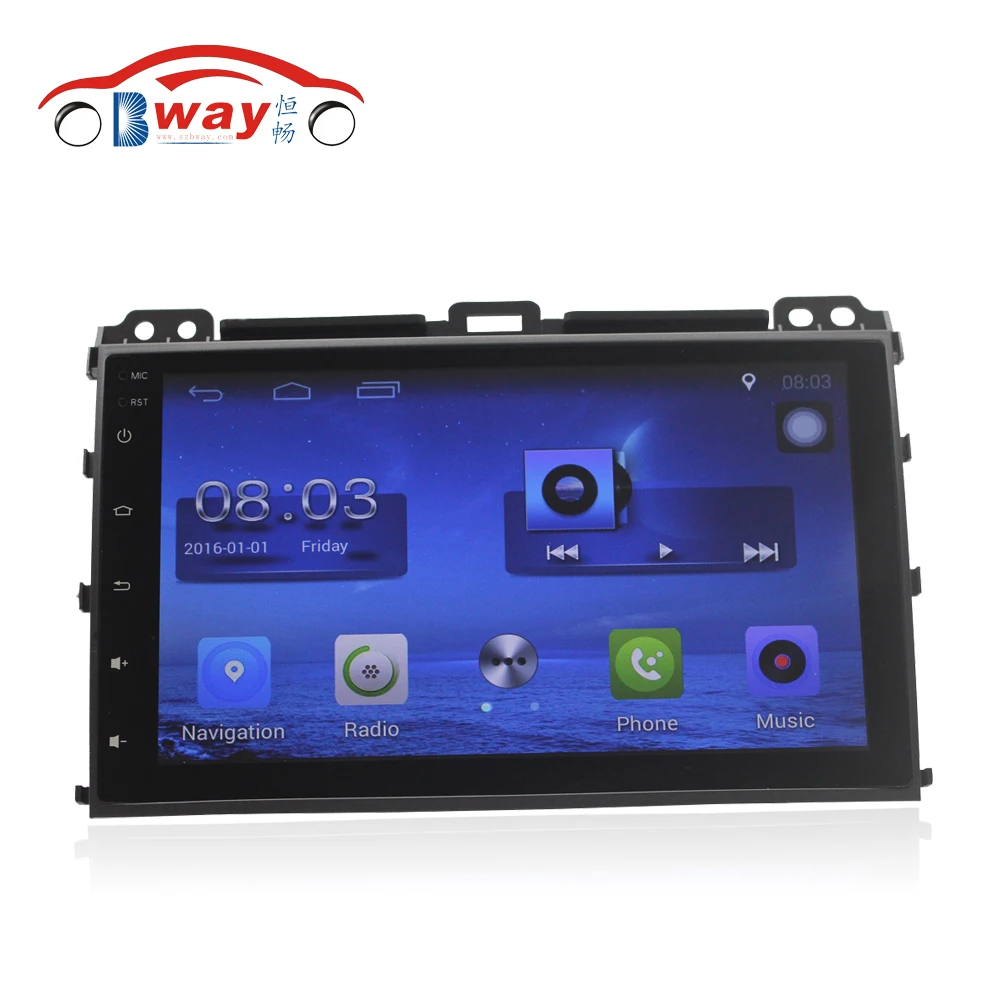 imágenes para Envío libre 9 "radio de coche para Toyota Prado 120 2004-2009 Quadcore Android 6.0 del coche dvd con 1G RAM, 16G iNand, volante imágenes para Envío libre 9 "radio de coche para Toyota Prado 120 2004-2009 Quadcore Android 6.0 del coche dvd con 1G RAM, 16G iNand, volante