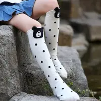 2019 Cartoon Cute Kids Socks Bear Animal Baby Cotton Socks Knee High Long LegWarmers Cute Socks Boy Girl Children socks 3-12 Y 6