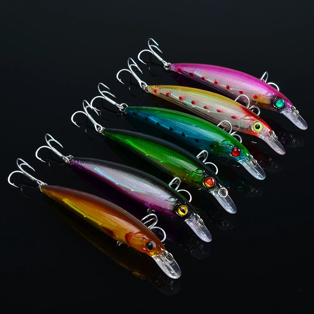 

5 Pieces Fishing Bait Minnow Wobblers Plastic Hard Bait Isca Artificial Pesca Crankbait Fishing Tackle Fake Lure 110mm 13.6g