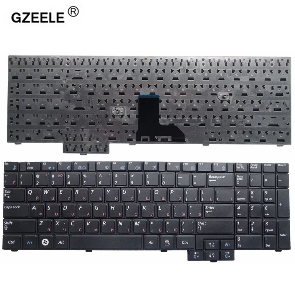 Русская клавиатура для ноутбука GZEELE Samsung RV510 NP RV508 S3510 E352 E452 R517 RU черная замена