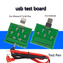 Микро-usb тестовая плата для iPhone 8 7 6 6s для заряда батареи шлейф для зарядного устройства легкая тестовая панель инструментов для мобильного телефона Android