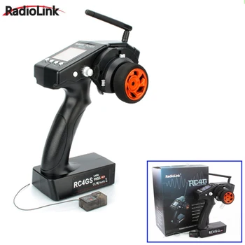 

1set RadioLink RC4G RC4GS 2.4G 4CH Remote Controller Transmitter + R4FG Receiver Gyro Inside Receiver for RC Car Boat Wholesale