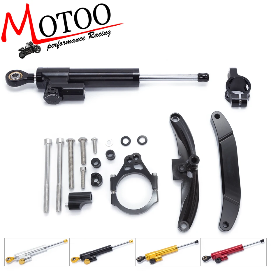 

Motoo - FREE SHIPPING For Yamaha FZ1 FAZER 2006-2015 Motorcycle Aluminium Steering Stabilizer Damper Mounting Bracket Kit