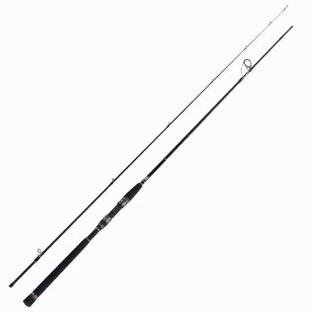 Best price at $273 Cheap Fishing Gear 2.58m 2 Section Spinning Lure Rod Power ML Grey Color Carbon Fishing Tackle