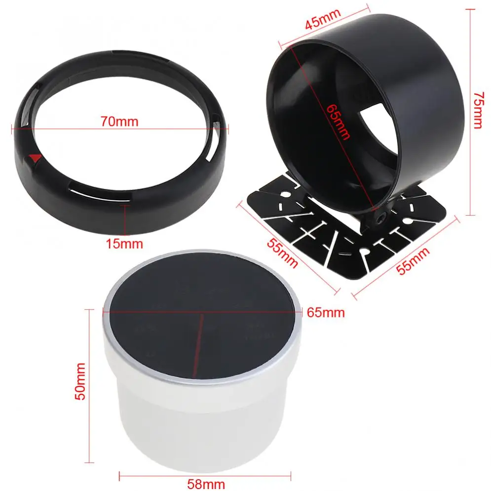 

60MM 12V 300KPa 64 Backlights LED Electrical Car Bar Turbo Boost Gauge Meter with Boost Sensor