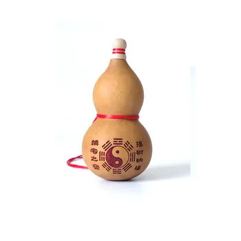 

One Big Feng Shui Natural Wu Lou Wu Lu Gourd Charm Amulet W Bagua E2021