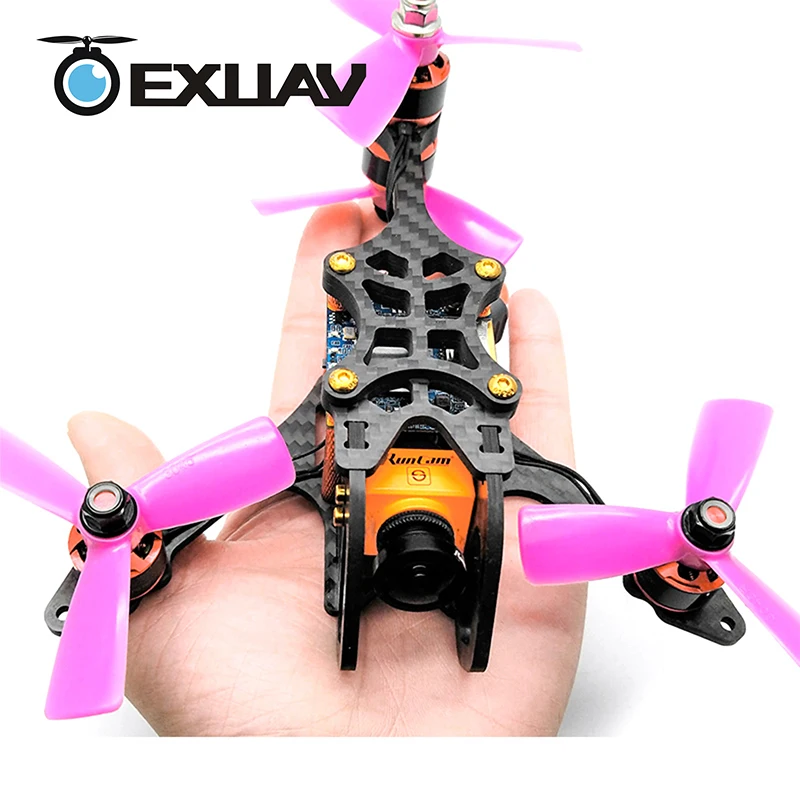 

EXUAV Y120S 120mm Wheelbase FPV Racing Drone Y4-TYPE design Carbon Fiber Frame Flytower Racing MINI F4 for DIY Mini RC Toys 270g