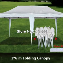 3*6 м Открытый складной навес вечерние Свадебная беседка, палатка Банкетный складной тент ночной рынок тент дождь автомобиль капот