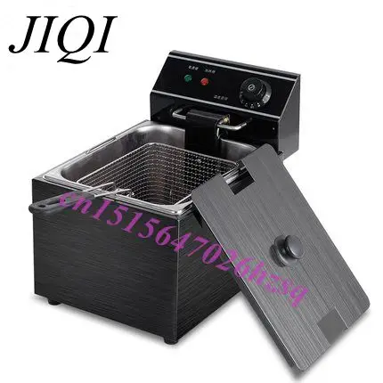 8L Electric deep fryer Multifunctional Commercial Grill Frying pan French fries machine Potato chip/french fries/chicken fryer