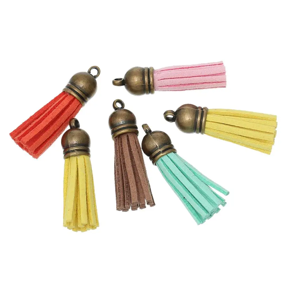 DoreenBeads Velvet Tassel For Keychain Cellphone Straps Garment Textile