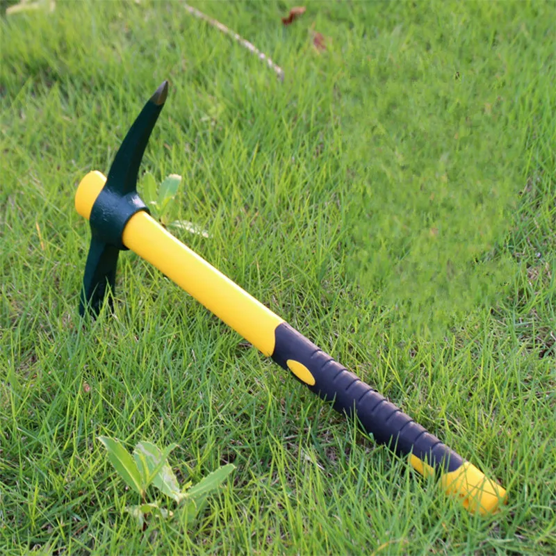 

HS Tools Outdoor Camping Pickaxe Mountain Fiberglass Handle Small Size Garden Pick Hand Tools Garden Tool