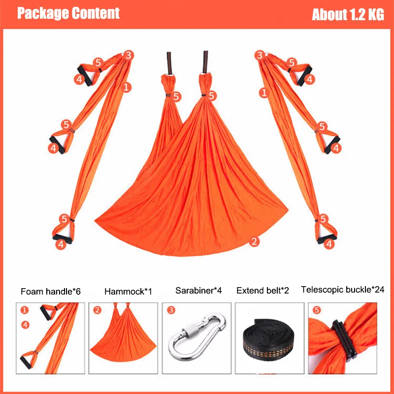 Лидер продаж; Йога-гамак антигравитационный ультралегкий парашютный нейлоновый Воздушный Гамак для йоги, качающийся гамак для фитнеса, оборудование для дома и спортзала