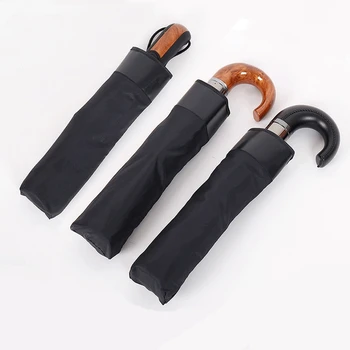 

Classic style Umbrella Men Automatic 10Ribs Strong WindResistant 3 Folding Umbrella Rain Business Male Quality Parasol RG079