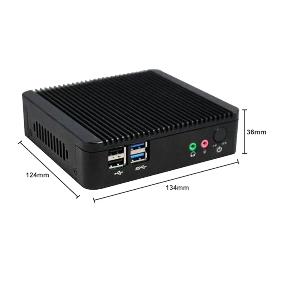 Маленький безвентиляторный неттоп PC Windows Quad core Mini PC с DDR3 Оперативная память и MSATA 2 LAN, 4 USB COM безвентиляторный мини-ПК baytail j1900