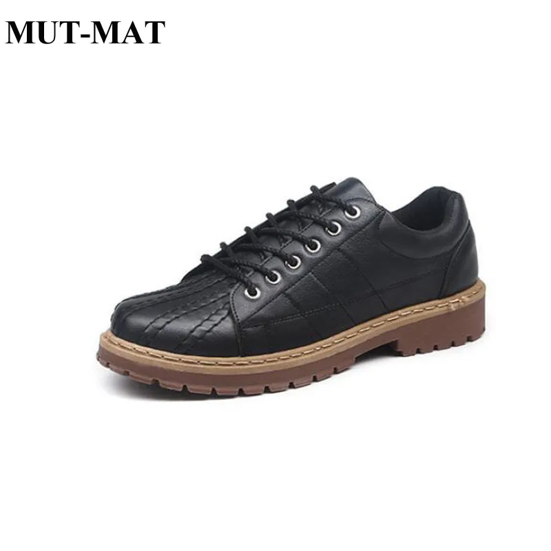

2019 Summer New Men's Leather Shoes Retro Tooling Big Head Low-Top Martin Boots Shell Head Bee Tendon Sole Sneakers