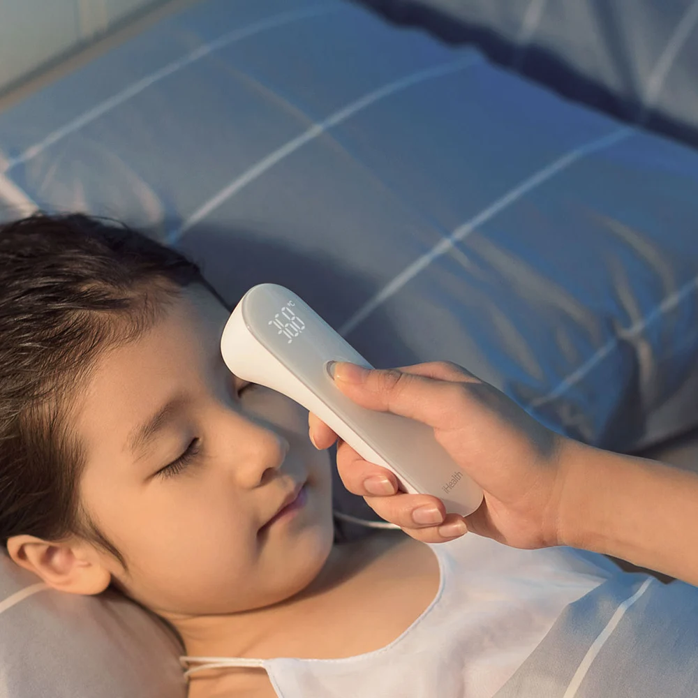 Инфракрасный термометр Xiaomi Mijia IHealth, Точный Цифровой термометр для детей, Бесконтактный светодиодный термометр с экраном