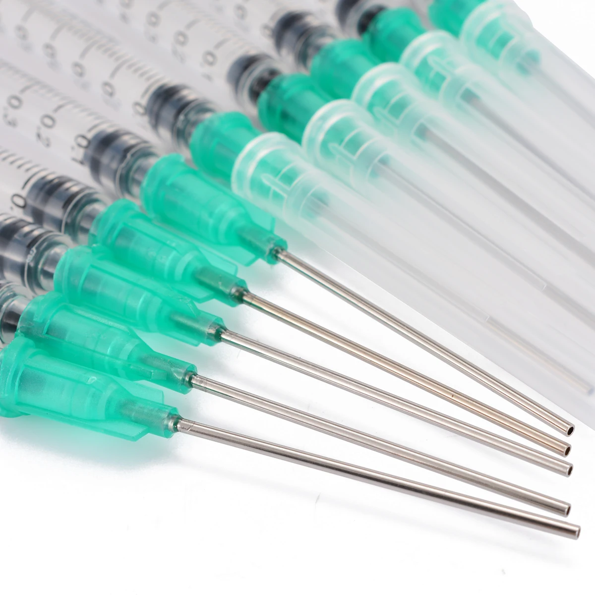 10Pcs 1ml Clean Syringe + 18Ga 1.5" Blunt Tip Needle + Protective Cover Cap Kit for Gardem Agricultural Irrigation