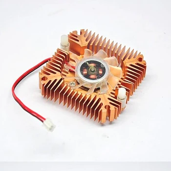 

1PCS 55mm 2 PIN Graphics Cards Cooling Fan Aluminum Gold Heatsink Cooler Fit For PC Computer CPU VGA Video Card