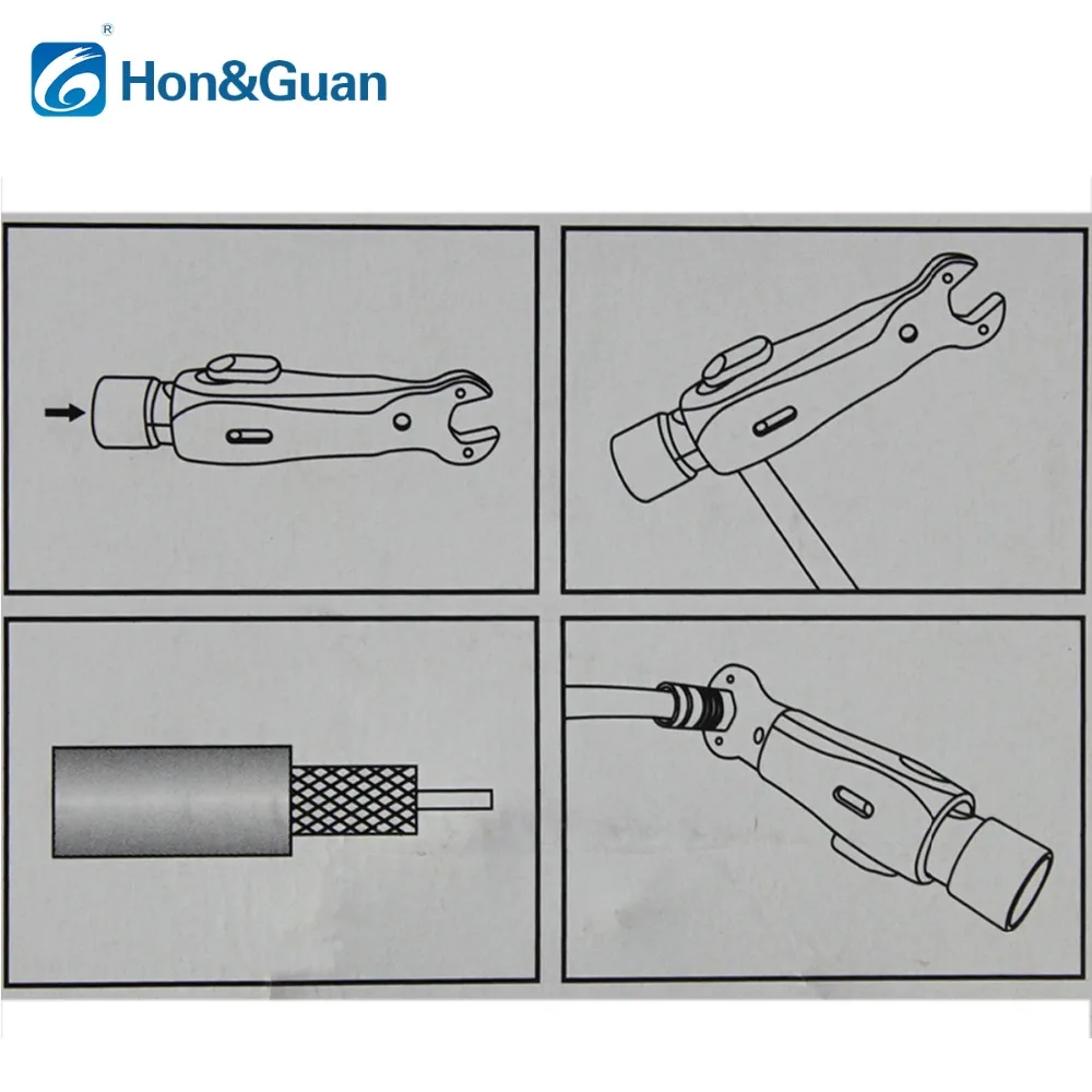 Инструмент для зачистки кабеля RG59 RG6 1 шт.|sleeve sleeve|tool toolcutter cable cutter |