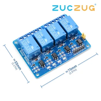 

4 channel relay module 4-channel relay control board with optocoupler. Relay Output 4 way relay module