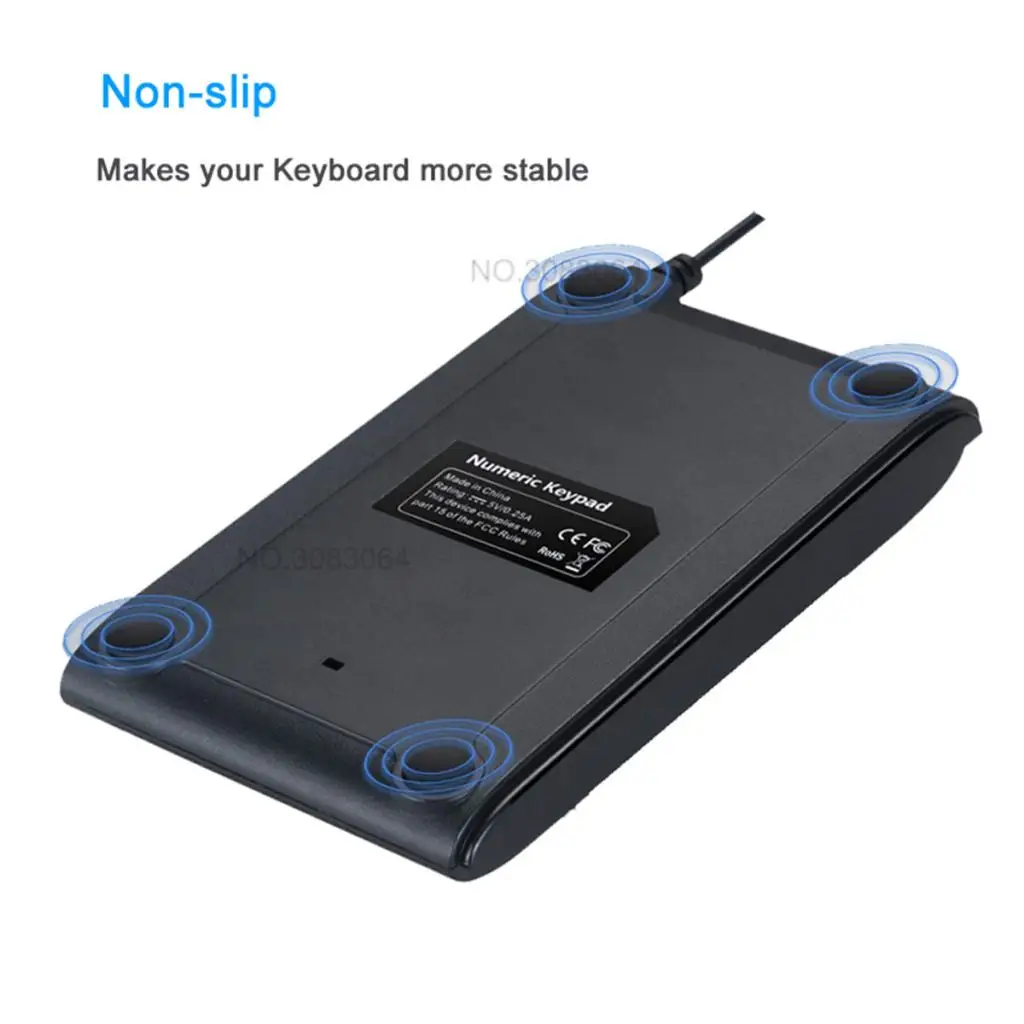 USB 19 Keys Number Pad Mini Numeric Keypad Keyboard Backlight For Laptop