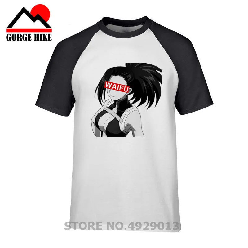 Футболка Momo Yaoyorozu Waifu с аниме Мужская сексуальная футболка для косплея мультяшная