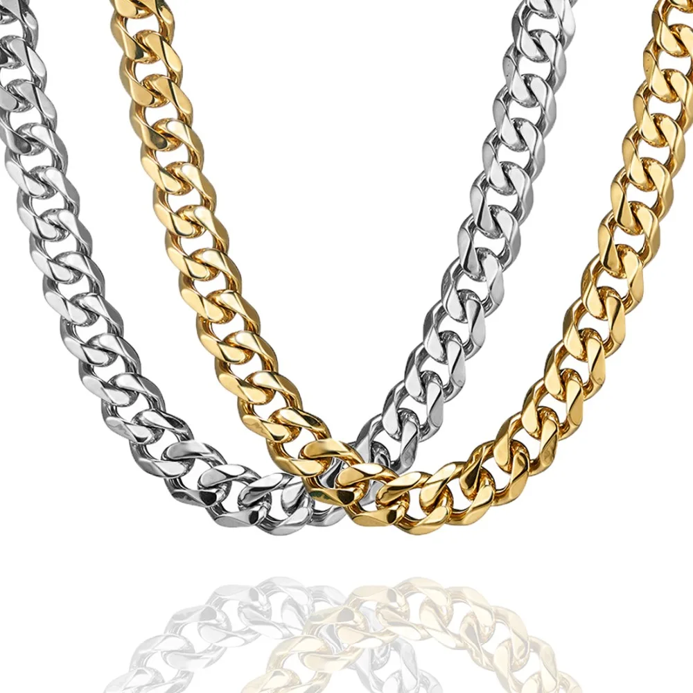 Luxury Mens Gold Necklace Stainless Steel Charm Silver Xxxtentacion