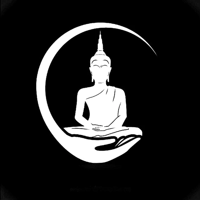 1pcs Funny Buddha Statues Car Decal car sticker Motorcycle Car