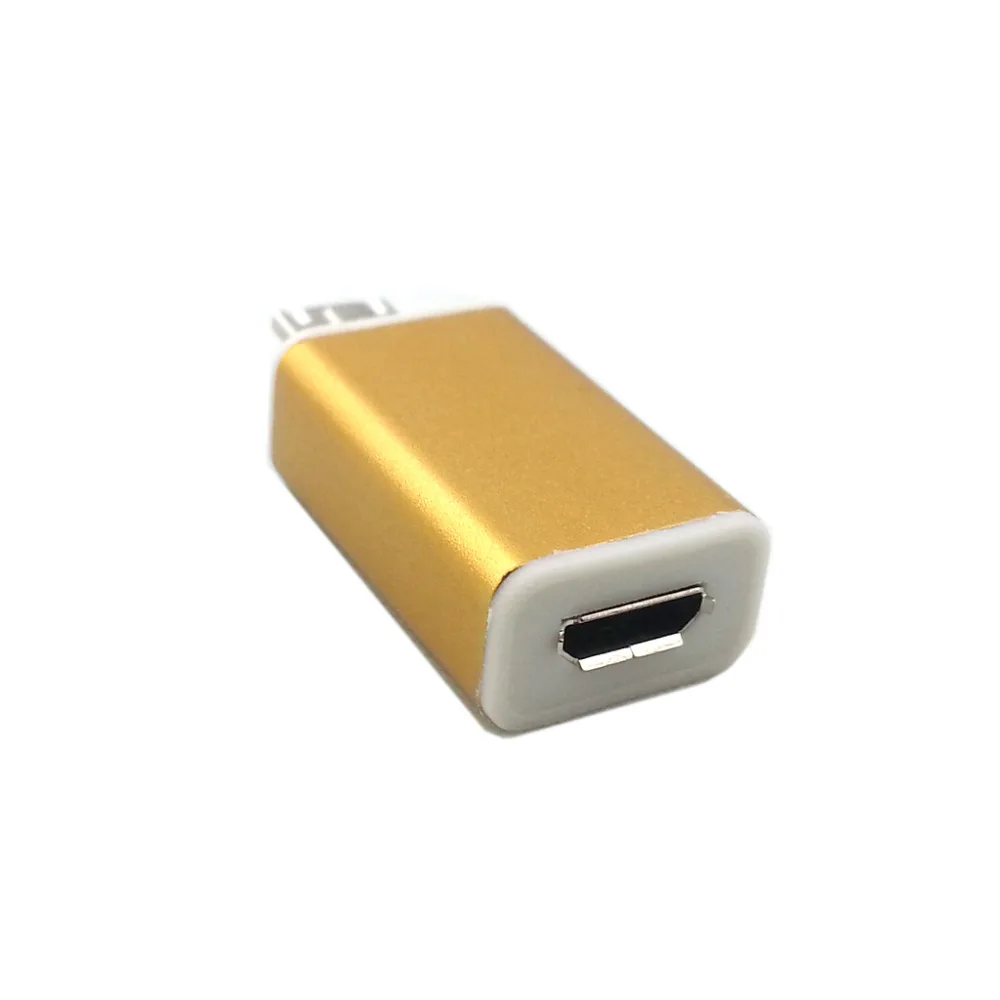 

Jimier Gold Color Galaxy S2 i9100 Micro USB 5 Pin Female to 11 Pin Male S4 S3 Note2 Note3 Adapter MicroUSB HDMI HDTV