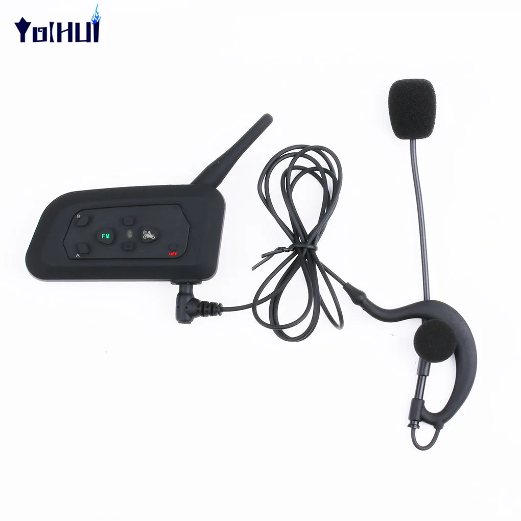 

1pc V4C Football Referee Intercom Headset Vnetphone 1200M Full Duplex Bluetooth Headphone with FM