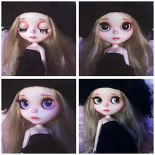 12 дюймов BJD NeoBlythe кукла белокурый Кудрявый Длинный Hiar Nude Blyth кукла пластиковая кукла Розничная Neoblythe кукла [NBL034]