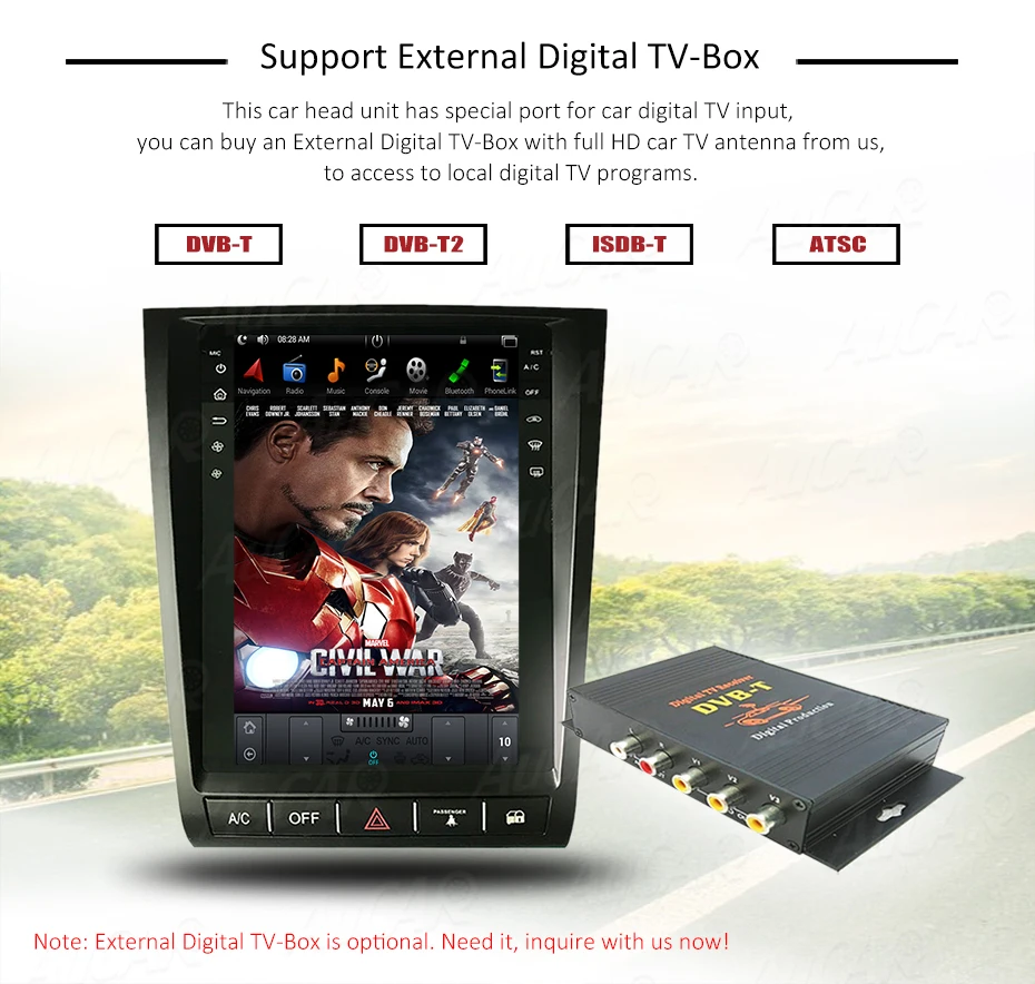 Flash Deal AuCAR 2 din Android 8.1 Tesla Style IPS Screen 12.1‘’ Car radio For Lexus GS300 GS350 GS400 GS430 GS460 1 din cassette player 17