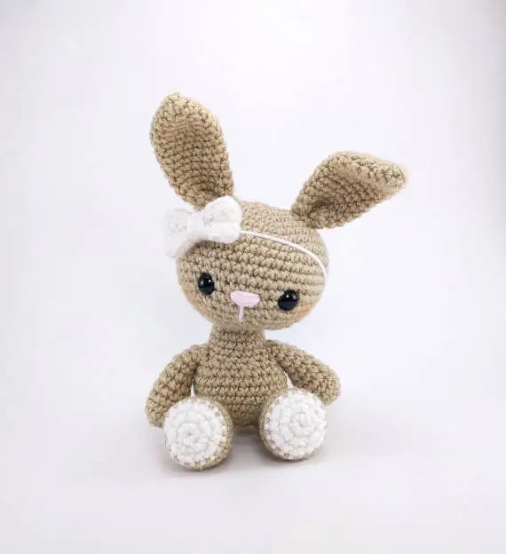 

amigurumi Crochet bunny rabbit toy rattle Crochet baby Toy gift