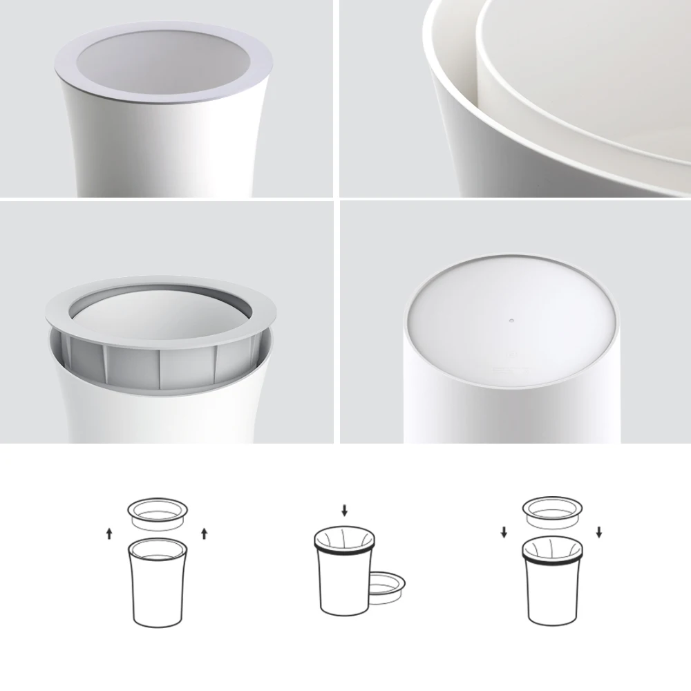 Xiaomi Mijia JieZhi мешок для мусора на шнурке, мешок для мусора, утолщенный материал, предотвращающий утечку, бытовой пластиковый мешок для мусора, 20 шт/1 рулон
