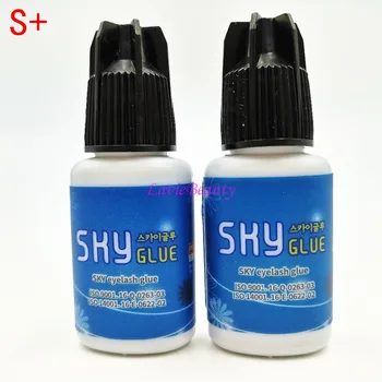 

Free Shipping 1 bottle Korea Fastest ORIGINAL Sky Glue for Eyelash Extensions Adhesive S+ type,5ml Black Cap