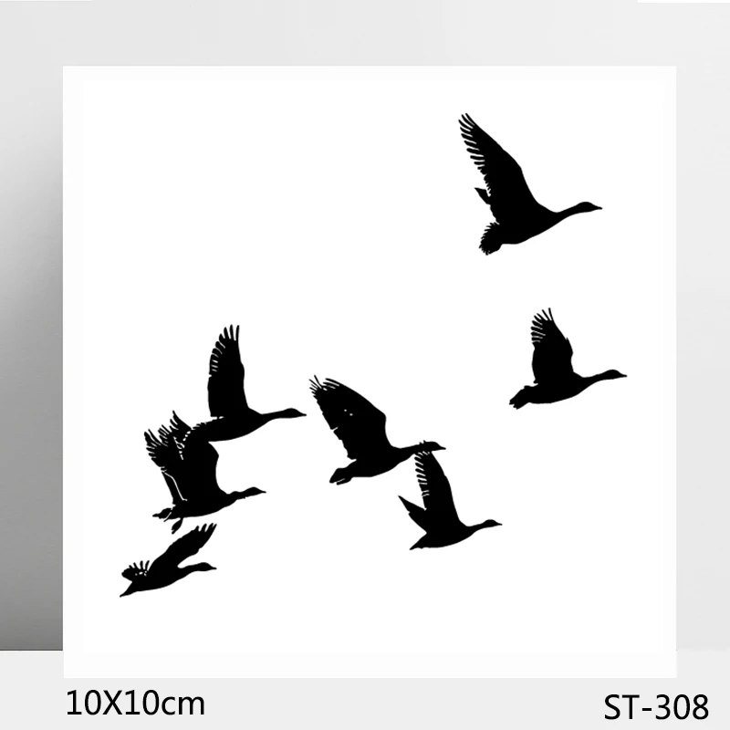 

AZSG Wild Migratory Bird Clear Stamps/Seals For DIY Scrapbooking/Card Making/Album Decorative Silicone Stamp Crafts